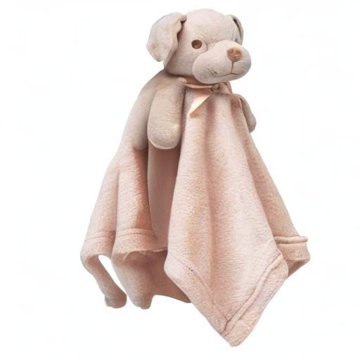 Pro Goleem Dog Security Blanket Brown Soft Puppy Lovey for Boys and Girls Unisex Lovie Baby Gifts for Toddler and Infant Snuggle Toy Stuffed Animal 16 Inch