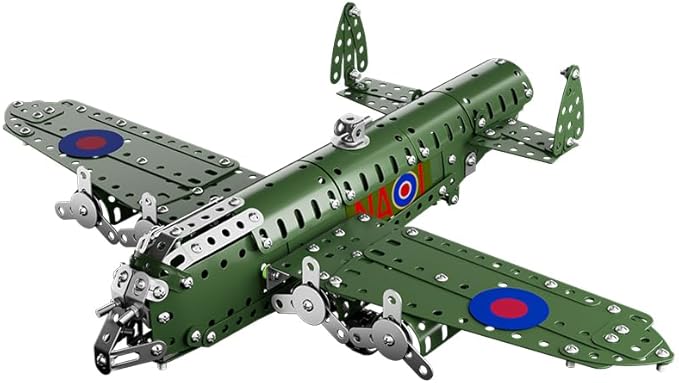 Lucky Doug STEM Building Projects Model Airplane Set - 389 Pieces STEM Project Building Toys for Kids Ages 8-12, Assembly Science Kit Educational Army Toys Gift for Kids Boys 8 9 10 11 12-16 Years Old