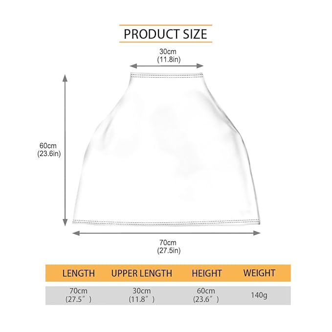 Binienty Baby Car Seat Covers Nursing Cover Soft Stretch Breastfeeding Scarf, Animal Brown Cow Stripe Print, Baby Infants Canopies