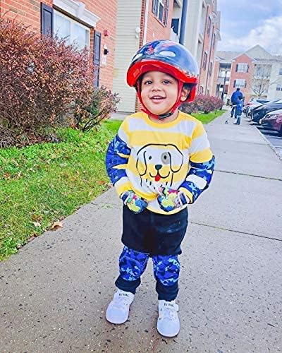 Soft-Style Kids Knee and Elbow Pads with Bike Gloves, Flexible Impact-Resistant Gear for Ages 2-11, Designed for Balance Bikes, Roller-Skating, and Skateboarding