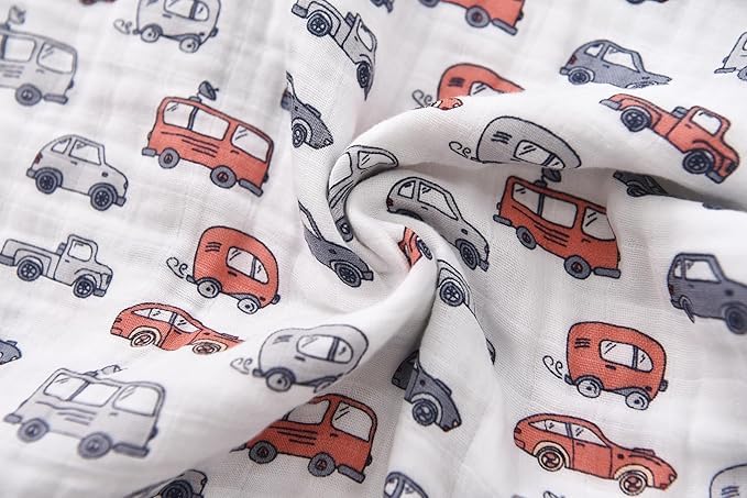 Baby Sleep Sack 0-6 Months Wearable Blanket for Babies 100% Organic Cotton 2-Way Zipper YKK 0.5 TOG Toddler Sleeping Sacks Cars