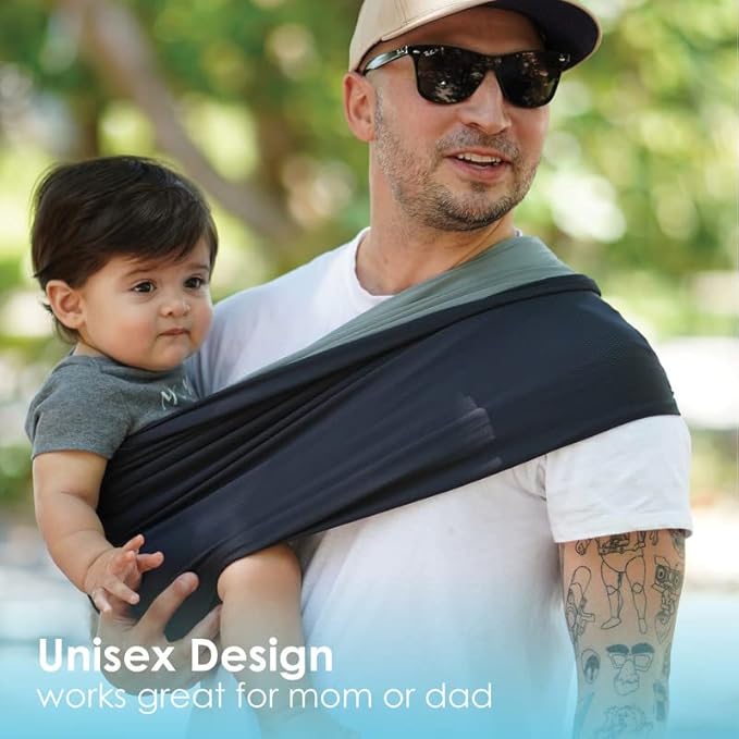 Active Oasis Baby K'tan Baby Carrier Wrap: #1 Easy Pre-Wrapped Baby Sling Gift | Breathable Sport Blend | UVA/UVB Infant Sun Protection | Promotes Safe Hygiene | Newborn up to 35lb (See Size Chart)