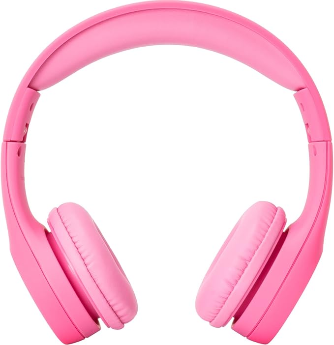 Snug Play+ Kids Headphones – Volume Limited 93dB for Safe Listening – Foldable, Durable Headphones for Toddlers, Boys & Girls – Tangle-Free Cord – Ideal for Travel, School, Tablets - Pink