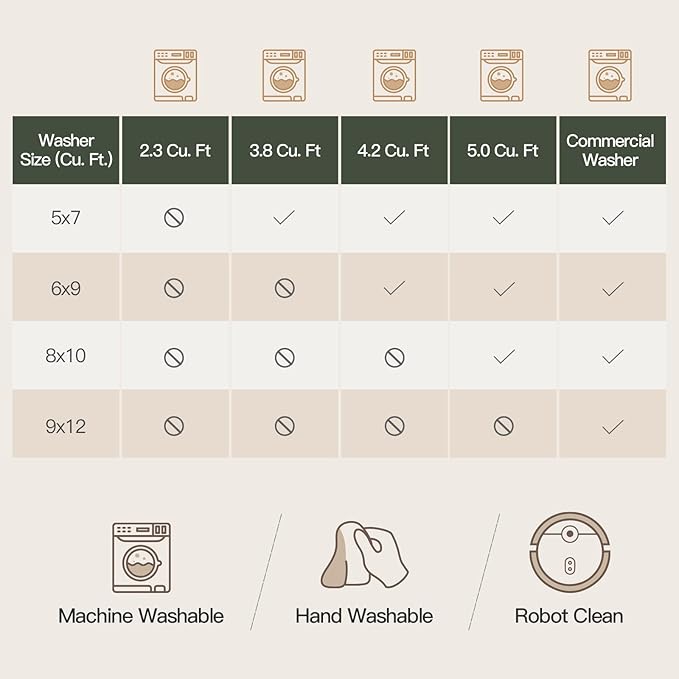 Lofus 9x12 Area Rug for Living Room,Green Washable Large Rugs with Non-Slip Backing,Soft Boho Carpets for Bedroom Dining Room Home Office Indoor Nursery