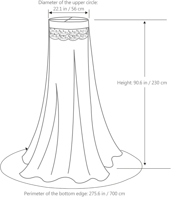 STOBOK Mosquito Net for Bed, Bed Canopy for Girls King Canopy Bed Curtains Elegant Dome Bed Netting Infant Mosquito Net Crib Bed Canopy Breathable See Through Mosquito Netting (White)