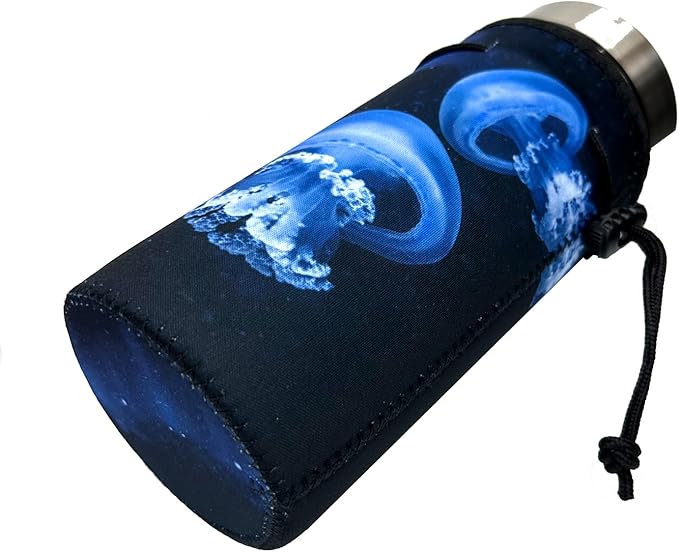 Neoprene Bottle Sleeve, Portable Insulator Cover for 18-20 Oz Water Bottle (Jellyfish)