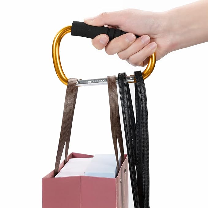 Stroller Hooks by Baby,2 Pack Convenient Organizer Hook Bag Clips to Diaper Bags Orange