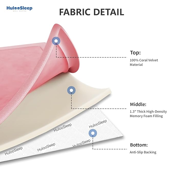 Baby Play Mat for Floor,1.3" Thick Memory Foam Tummy Time Mat,Soft Coral Velvet Nursery Rug,Extra Large Non Slip Crawling Mat for Toddlers,Infants,Kids,Yoga Mat,Tatami Mat for Living Room(Pink)