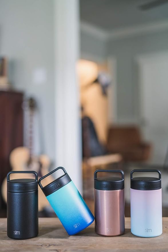 Simple Modern Food Jar for Hot Food | Reusable Stainless Steel Vacuum Insulated Leak Proof Lunch Storage for Smoothie Bowl, Soup, Oatmeal | Provision Collection | 16oz | Midnight Black