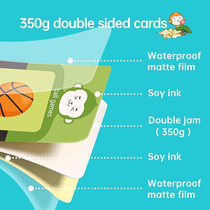 Talking Flash Cards for Toddler 1 2 3 4 Year Olds, ABC Flash Cards for Toddlers 2-4, Montessor, Autism Sensory, Speech Therapy Toys, Birthday Gift for Boys and Girls, 296 Pro Words Blue