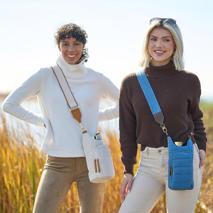 WanderFull® Original HydroBag® Collection, Water Bottle Holder w/Strap & Phone Pocket, Hands-Free Crossbody Water Bottle Bag