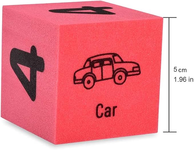 BOHS Foam Learning Blocks - Number,Alphabet,Shapes,Sight Words - Quiet,Safe and Soft Stacking Toys for Toddlers,30pcs,1.96 in(5cm)/Piece