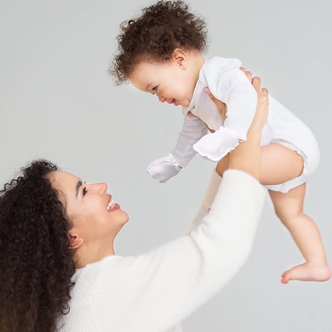 Syhood 6 Pairs Newborn Baby Mittens Cotton No Scratch Infant Gloves Mitten for Baby 0-6 Months Boys Girls