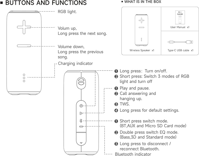 Portable Bluetooth Speaker, 30W 360° Surround Sound IPX7 Waterproof Wireless Golf Speakers,Outdoor Loud TWS Speaker,for Beach,Party,Camping Gift,8H Playtime