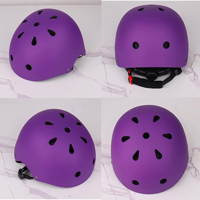 Adjustable Kids Helmet with Knee Pad, Elbow Pads & Wrist Guards - Toddler Bike Helmets for Ages 3-5, 5-8, 8-14 Years - Perfect for Skating, Biking, Cycling, and Skateboard - for Boys and Girls