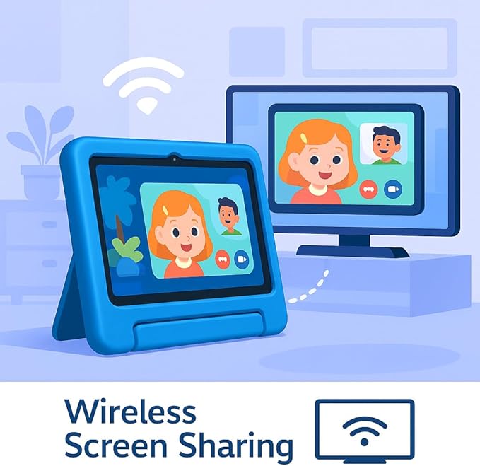 Upgraded Kids Learning Tablet – Octa-core Processor, 10.1" HD Display, Preloaded Educational Apps, Parental Controls, Kid-Proof Case, and Long Battery Life