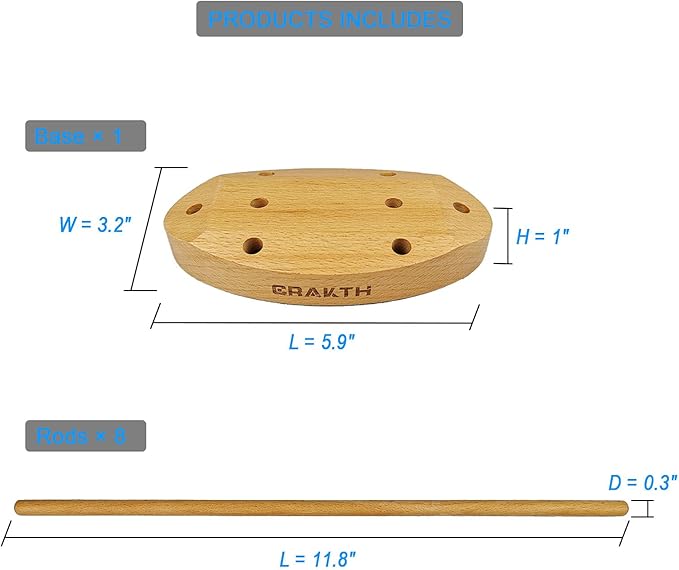 Plastic Bag and Bottle Drying Rack, Reusable Ziplock and Freezer Bag Dryer Rack, Space Saving, Beech Wood