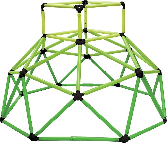 Eezy Peezy Monkey Bars Climbing Tower - Active Outdoor Fun for Kids Ages 3 to 8 Years Old, Green