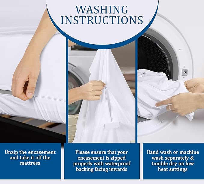 Utopia Bedding Zippered Mattress Encasement Crib, 100% Waterproof Bed Bug and Dust Mite Proof Mattress Protector, Absorbent Six-Sided Mattress Cover