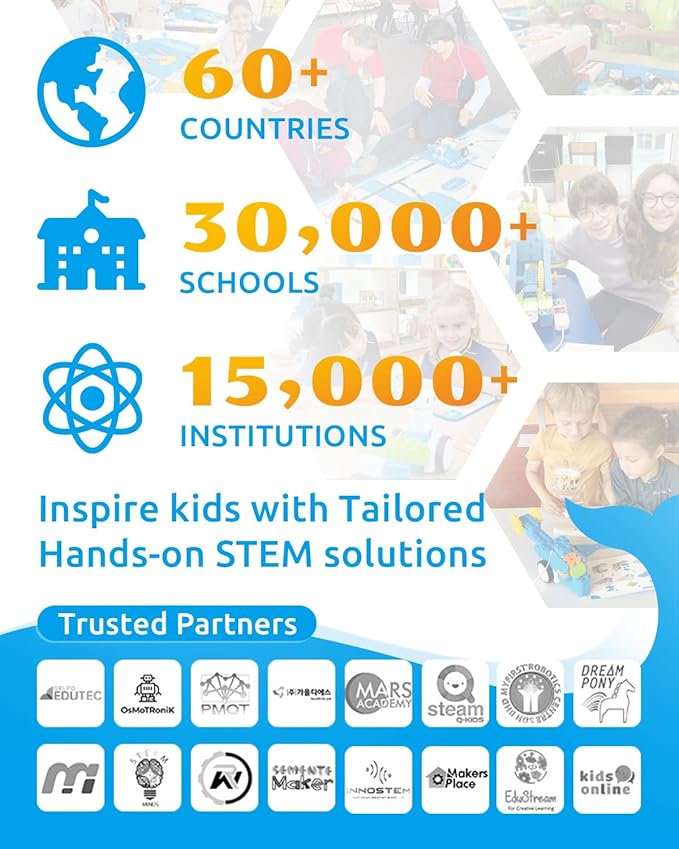 WhalesBot D1 21-in-1 STEM Coding Robot Kit for Kids (Ages 4-10), 280+ Pieces Educational Building Set with APP-Controlled & Programming, 3D APP Guidance, Ideal Toy Gift for Boys & Girls