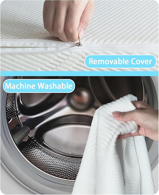 Pack and Play Mattress 38 x 26 x 1.5 in, Soft Breathable Pack N Play Mattresses with Washable Waterproof Cover for Baby &Toddler, Portable Crib Mattress for Playard