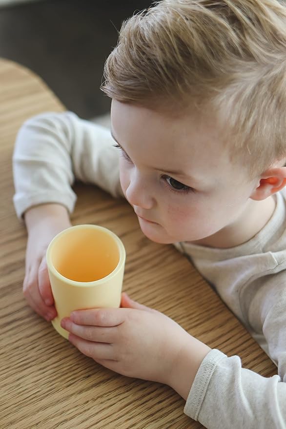 otterlove Silicone Baby & Toddler Training Cup - Pediatric OT Approved - 100% Platinum Pure LFGB Silicone - Unbreakable - Plastic Free - Tiny Cup Perfect for Baby Led Weaning