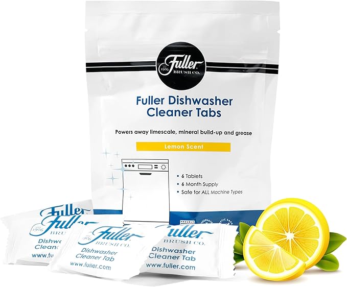 Fuller Dishwasher Cleaner Tabs - Lemon Scent (4)