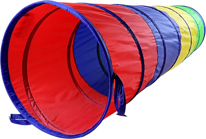 NARMAY® Play Tunnel Easy Key Pop Up Tunnel for Kids Indoor/Outdoor Crawl - 19 Dia. x 72 inch