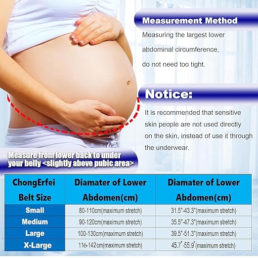 ChongErfei Maternity Belt, Pregnancy 3 in 1 Support Belt for Back/Pelvic/Hip Pain, Maternity Band Belly Support for Pregnancy Belly Support Band (L: Fit Ab 39.5"-51.3", Beige)