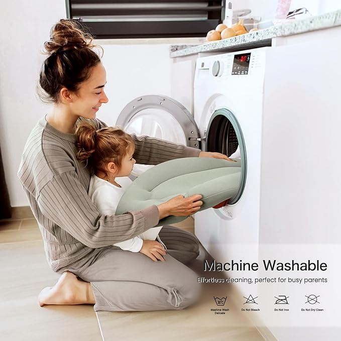 Baby Lounger for Newborn: Skin-Friendly & Breathable for 0-12 Months Infant Tummy Time Playtime & Diaper Changes - Portable & Lightweight Cushion for New Parents