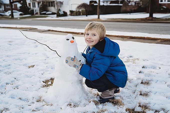 Toddler Gloves Kids Mittens Winter Warm Lined Fleece Gloves Waterproof Snow Baby Mitten for Boys Girls