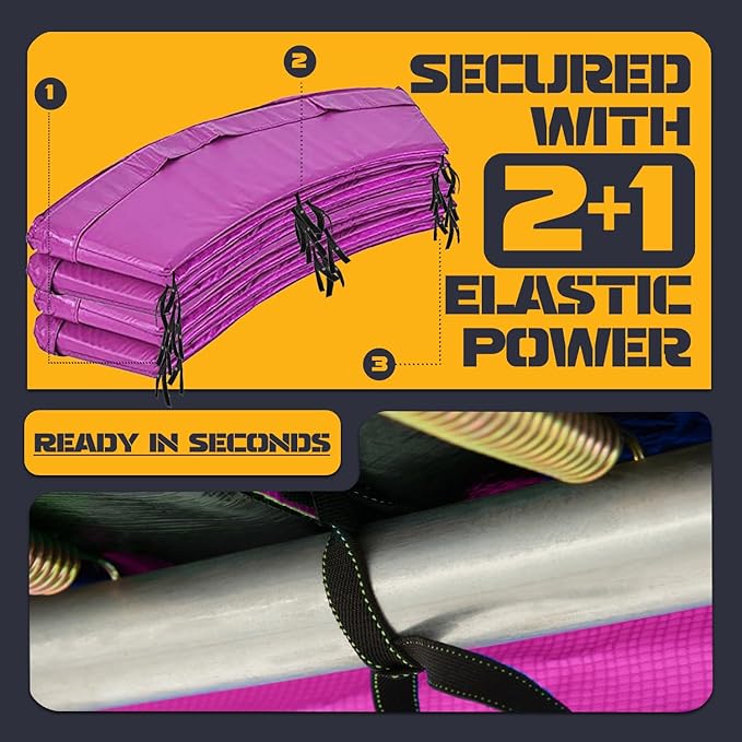 Trampoline Pad Replacement Trampoline Mat Replacement Padding Safety Pad Spring Cover Round Spring Cover with No Holes 10 Ft 12 ft 13 ft 14 ft 15 ft Black Blue Pink Green