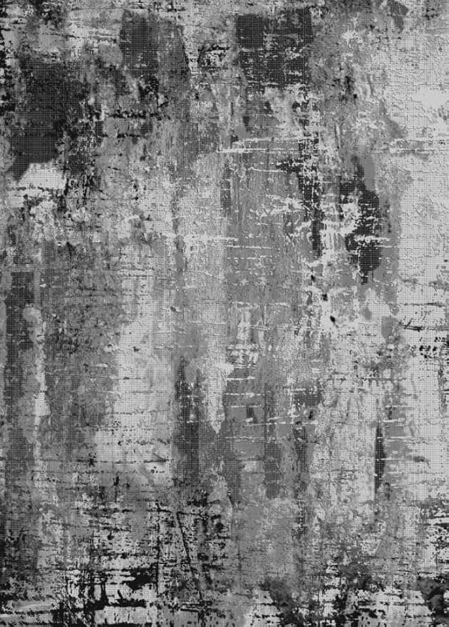 Kelarea Living Room Rug, 6x9 Area Rug Modern Abstract Washable Rugs, Black Non Slip Low Pile Carpet, Stain Resistant Large Rugs for Bedroom, Dining Room, College Dorm, Home Office