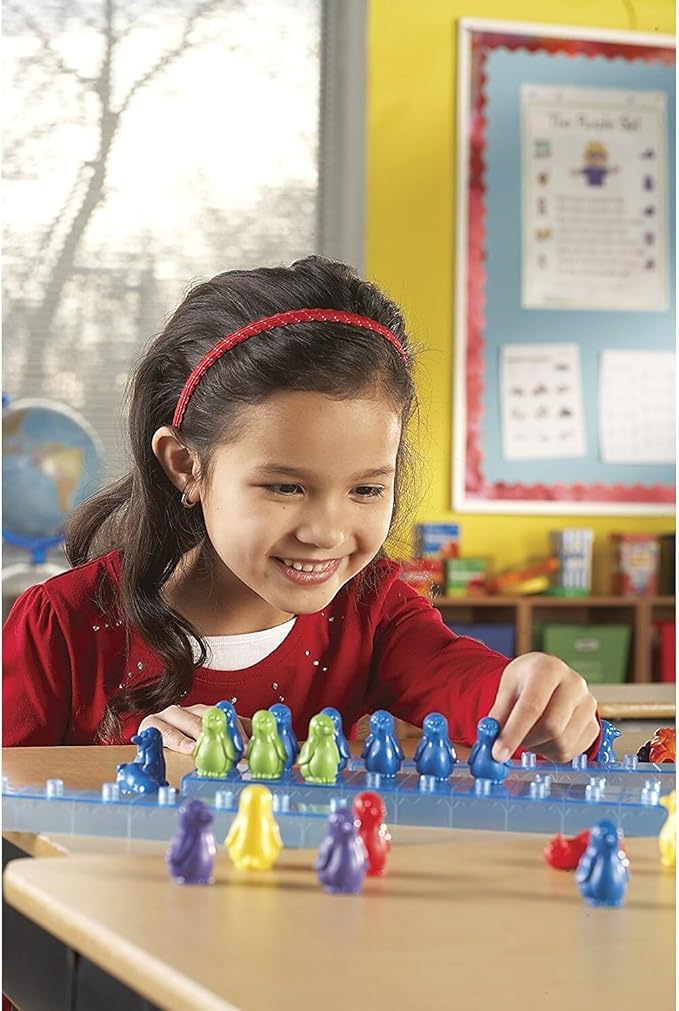 Learning Resources Penguins On Ice Math Activity Set, Homeschool, Early Math Skills, 110 Pieces, Ages 5+