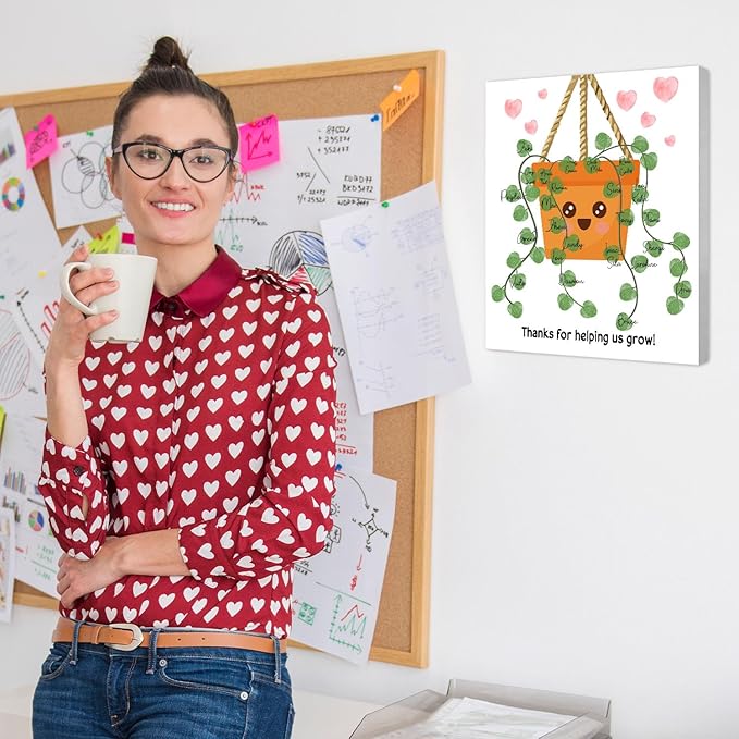 Thank You Teacher Gift, Teacher Appreciation Gift for Women, Student Homemade Souvenir, Creative Art Souvenir, Suitable for Desktop Wall Ornaments