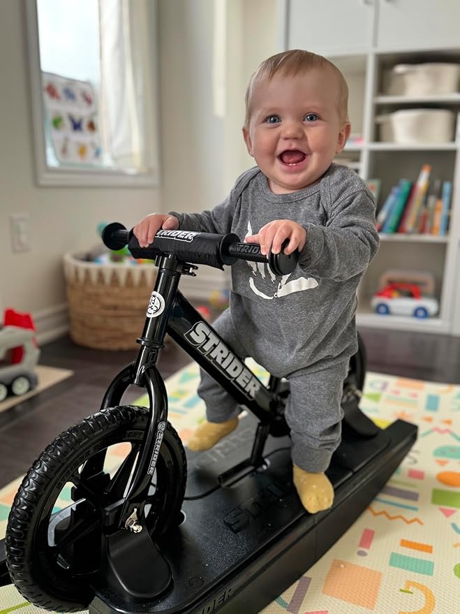 Strider 12” - Helps Teach Baby How to Ride a Balance Bicycle - for Kids 6 Months to 4 Years - Easy Assembly & Adjustments