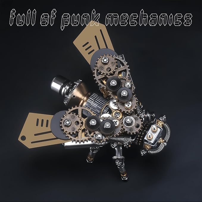 Adult 3D Metal Puzzle, Punk Insect Model Set, 3D Metal Puzzle Mechanical Insect Building Blocks, Fun DIY Assembly, high-end Men's Gifts.