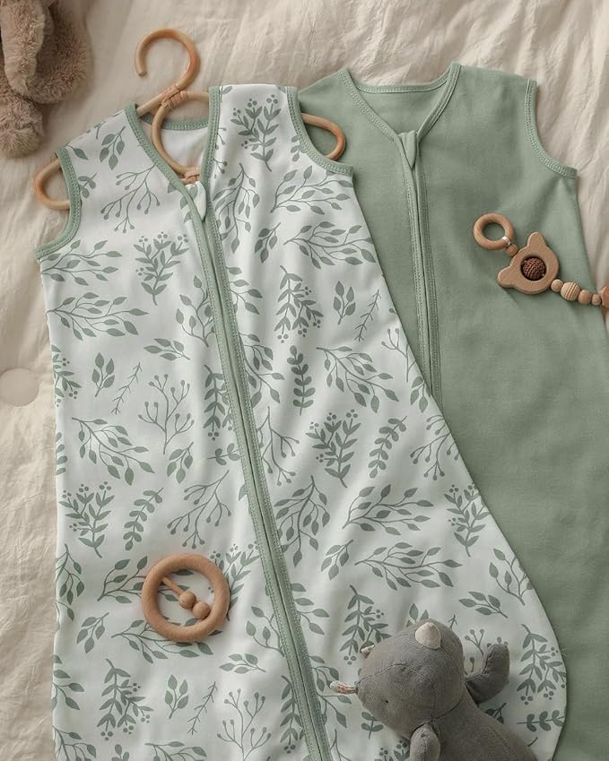 Yoofoss Baby Sleep Sack 18-24 Months Baby Wearable Blanket 100% Organic Cotton 2-Way Zipper TOG 0.5 Toddler Sleeping Sack Lightweight