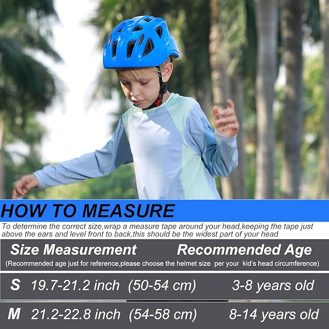Kids Bike Helmet,2 Sizes Adjustable for Youth Child Boys & Girls Ages 3-5-8-14,Ventilation and Multi-Sport for Bicycle Scooter Skate