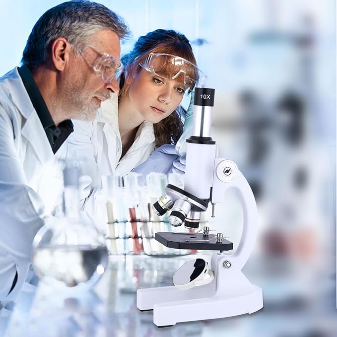 Microscope for Kids,40X-2000X Compound Microscope Mobile Phone Adapter with Microscope Slide Microscope kit for Home School Laboratories for Children Students