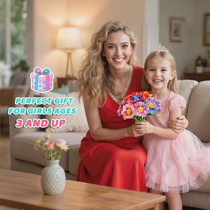 TOGGOT Flower Bouquet Refill Pack – DIY Arts & Crafts Toy Accessories (Main Kit Not Included)