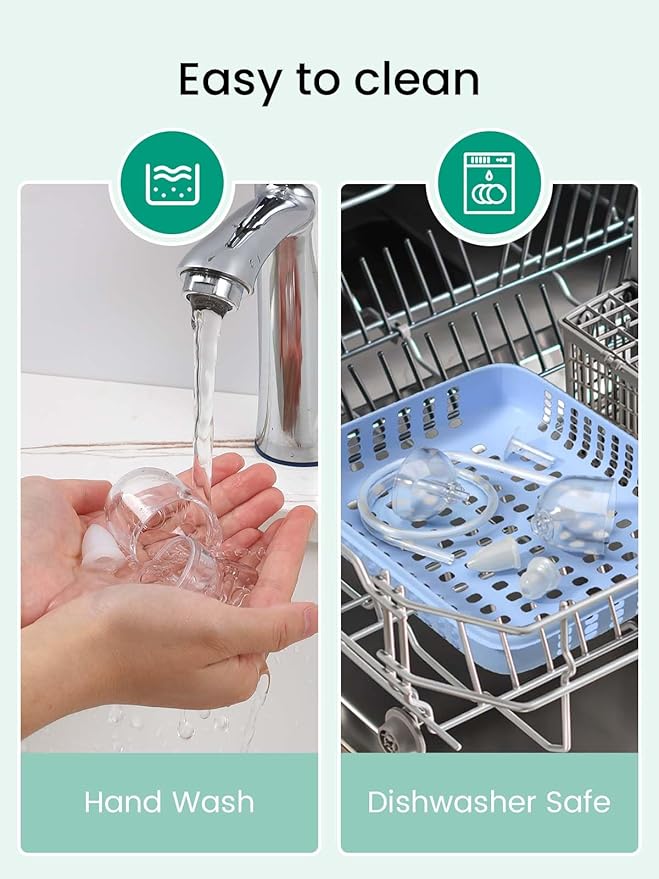 GROWNSY Electric Nose Suction for Baby, Hospital-Grade Nasal Aspirator with Night Light,Soothing Lullabies, Baby Nose Sucker with 9 Adjustable Suction Levels, Purple