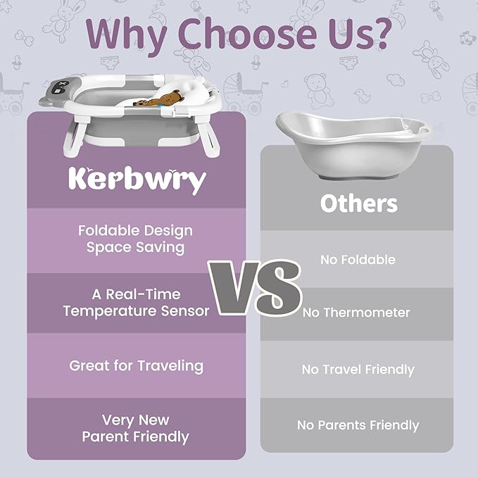 Collapsible Baby Bathtub for Newborn to Toddler (0-18 Month) - Portable Baby Bath Tub for Travel, Newborn Bathtub with Soft Towel and Floating Cushion (Gray)