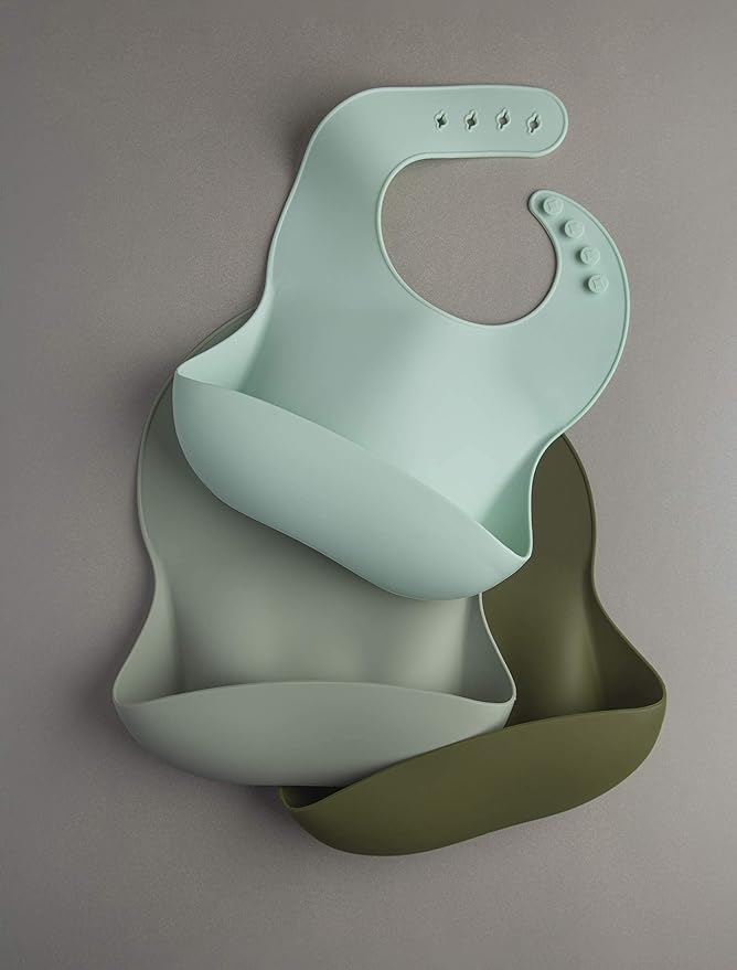 Loulou Lollipop Soft, Waterproof Silicone Feeding Bib