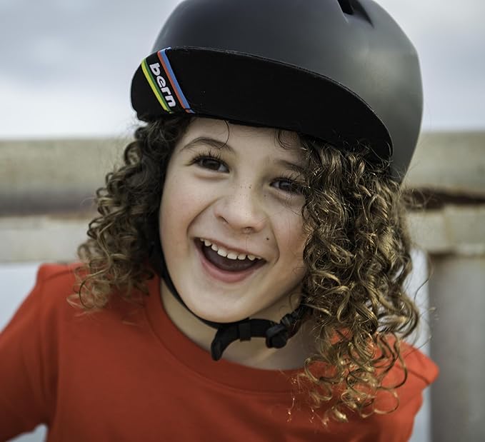 Bern Nino Bike Helmet for Kids, Ages 3-12, Flip Visor, Adjustable fit, Lightweight, CPSC Safety Certified