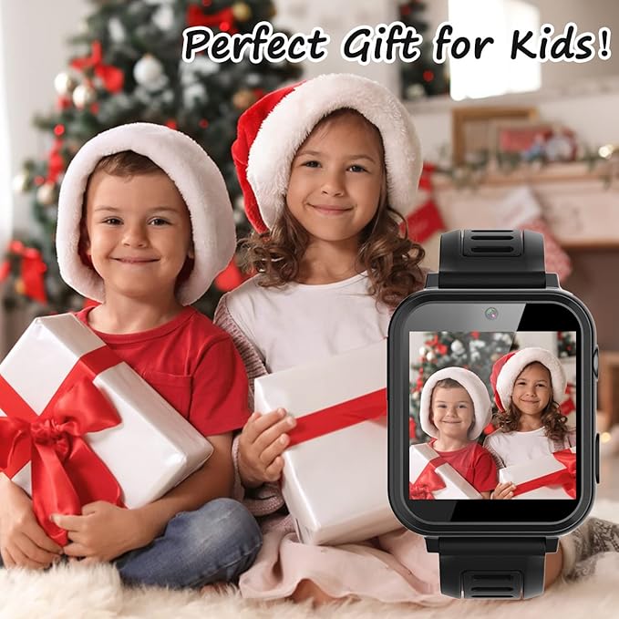 Smart Watch for Kids with 24 Games, HD Touch Screen, Video Camera, Music Player, Pedometer, Flashlight, Alarm Clock - 12/24 hr Kids Watches for Boys & Girls Aged 5-12