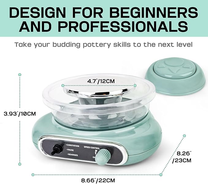 Pottery Wheel,Mini Pottery Wheel for Kids,Kids Pottery Wheel kit,Ages 4-8 Crafts Kits for Kids Ages 8-12,Sculpting Clay Tools & Arts Supplies Arts