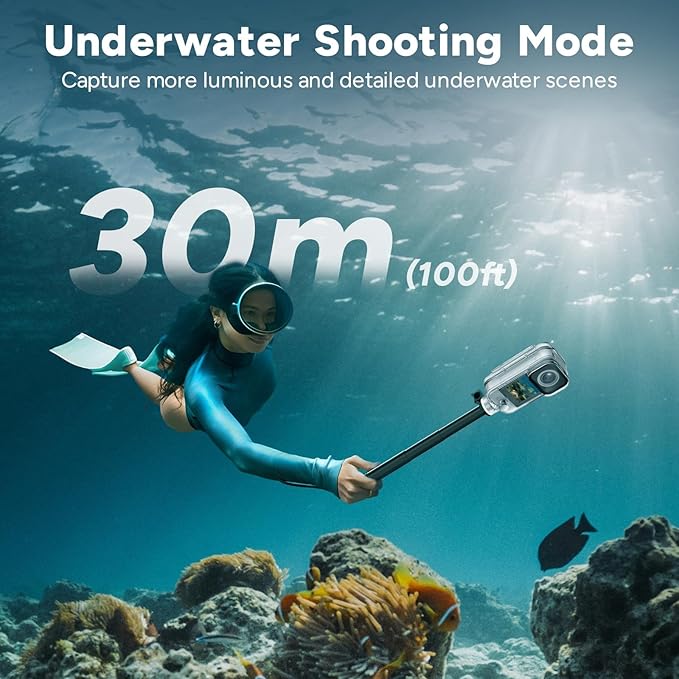 SJCAM C300 4K Vlogging Cam,7H Long Power,Super 6-Axis Stabilization Pocket Vlog Camera,Handheld Dual-Touch Screen Action Camera,30M Waterproof,Portable mini Tiny for Student,Ladies,Kids Action Cam