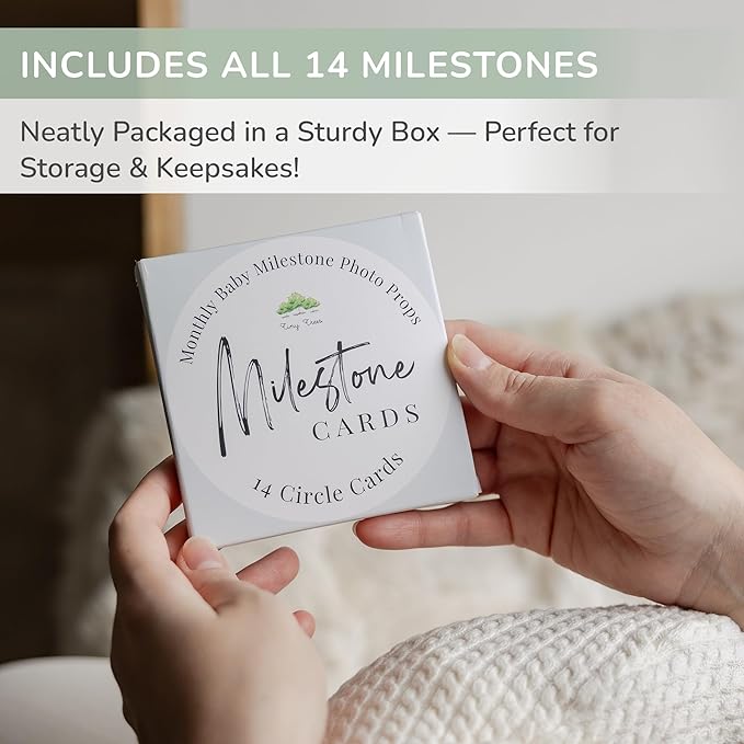 Tiny Trees® Baby Monthly Milestones, Monthly Milestone Signs, Baby Announcement, Baby Age Milestone Keepsakes and Photo Props