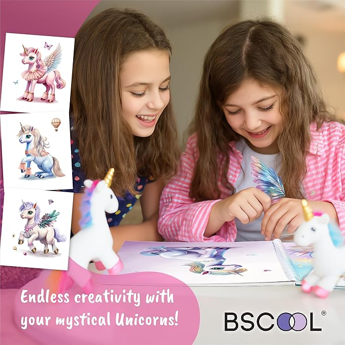 Sticker Dress Up Unicorn - Kids Activity Book Learn Fashion Design for Unicorn with Guides and 250+ Reusable Stickers. Gift for Girls Ages 5,6,7,8